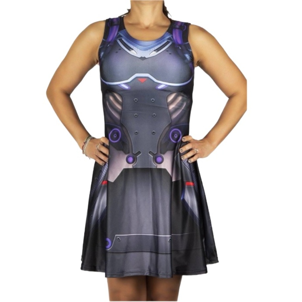 🎯Rare Overwatch x Wild Bangarang Moira Skater Dress Moira Size Medium